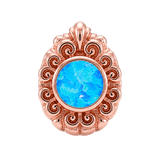 Pear Elegance - 14K Gold Threadless/Threaded - piercing-zone.com
