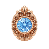 Pear Elegance - 14K Gold Threadless/Threaded - piercing-zone.com