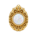 Pear Elegance - 14K Gold Threadless/Threaded - piercing-zone.com