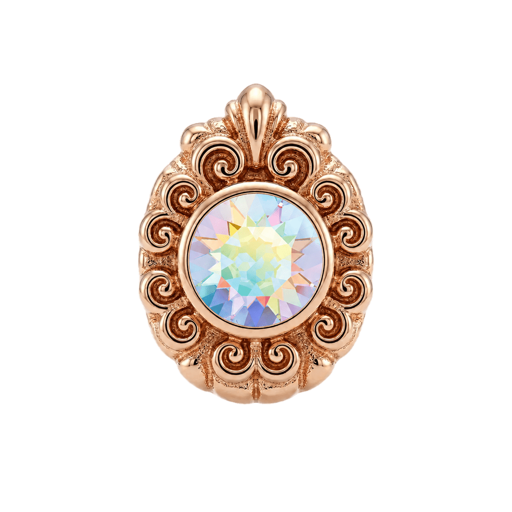 Pear Elegance - 14K Gold Threadless/Threaded - piercing-zone.com