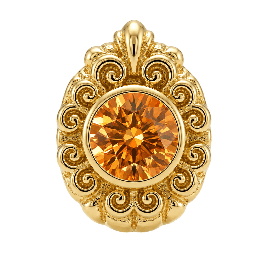 Pear Elegance - 14K Gold Threadless/Threaded - piercing-zone.com