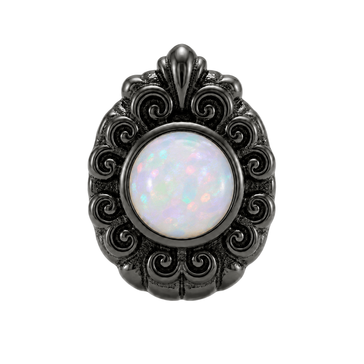 Pear Elegance - 14K Gold Threadless/Threaded - piercing-zone.com