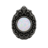 Pear Elegance - 14K Gold Threadless/Threaded - piercing-zone.com