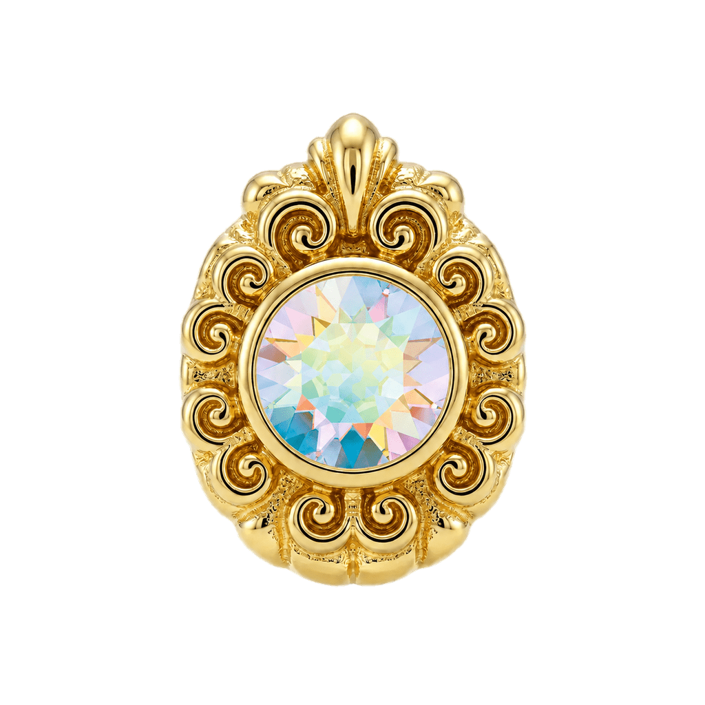 Pear Elegance - 14K Gold Threadless/Threaded - piercing-zone.com