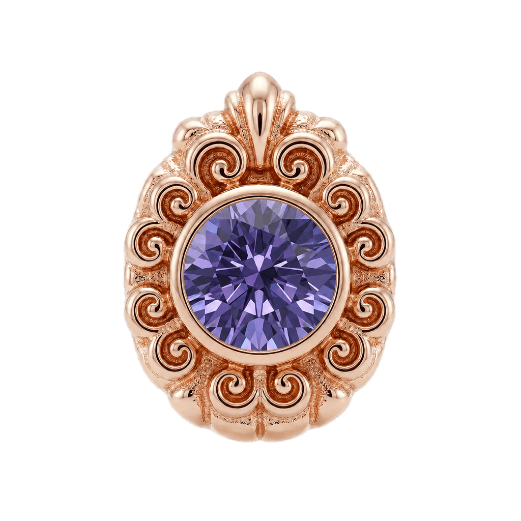 Pear Elegance - 14K Gold Threadless/Threaded - piercing-zone.com