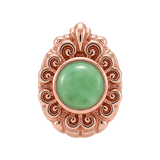 Pear Elegance - 14K Gold Threadless/Threaded - piercing-zone.com