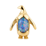 Penguin – 14K Gold Threadless/Threaded End - piercing-zone.com