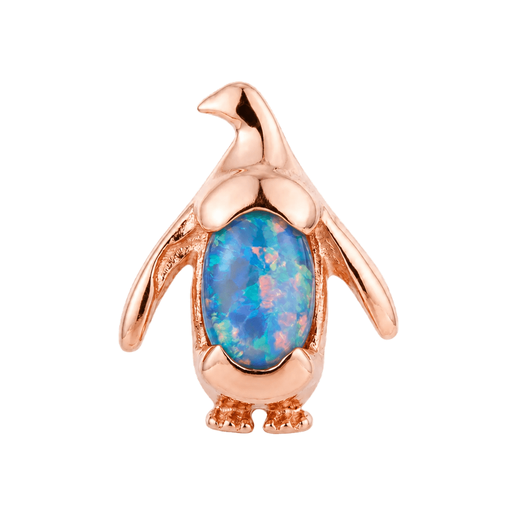 Penguin – 14K Gold Threadless/Threaded End - piercing-zone.com