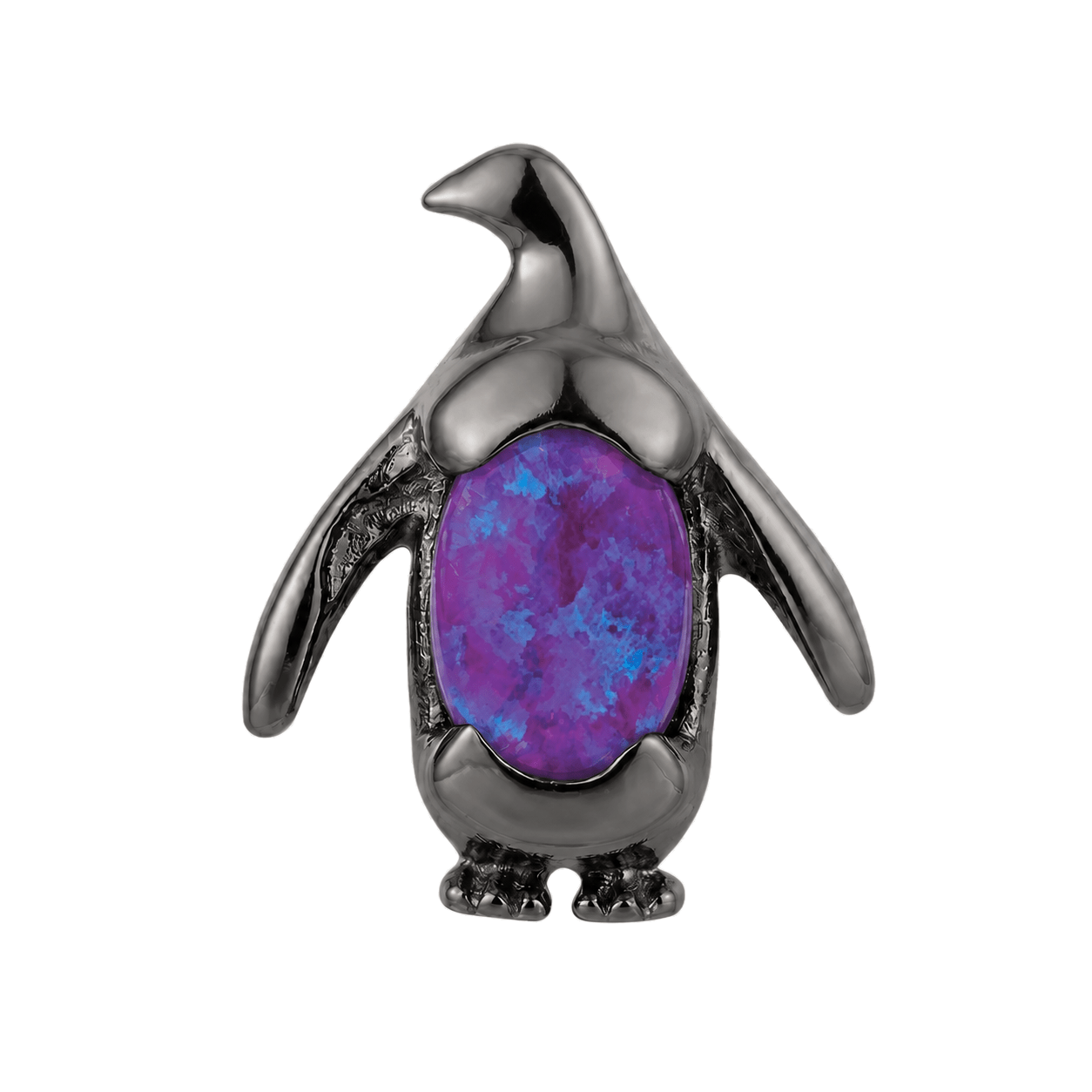 Penguin – 14K Gold Threadless/Threaded End - piercing-zone.com