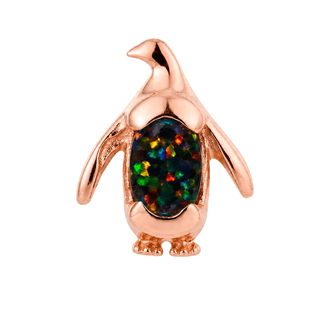 Penguin – 14K Gold Threadless/Threaded End - piercing-zone.com