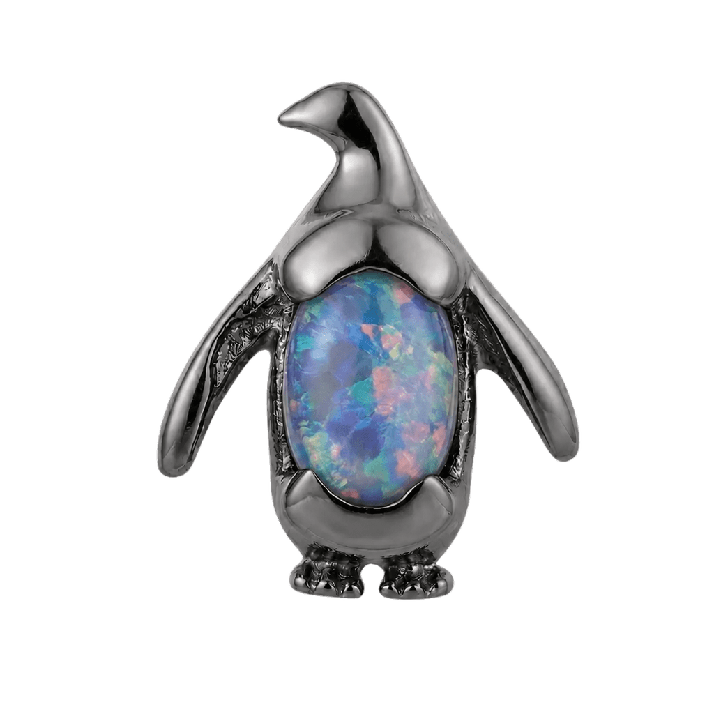 Penguin – 14K Gold Threadless/Threaded End - piercing-zone.com