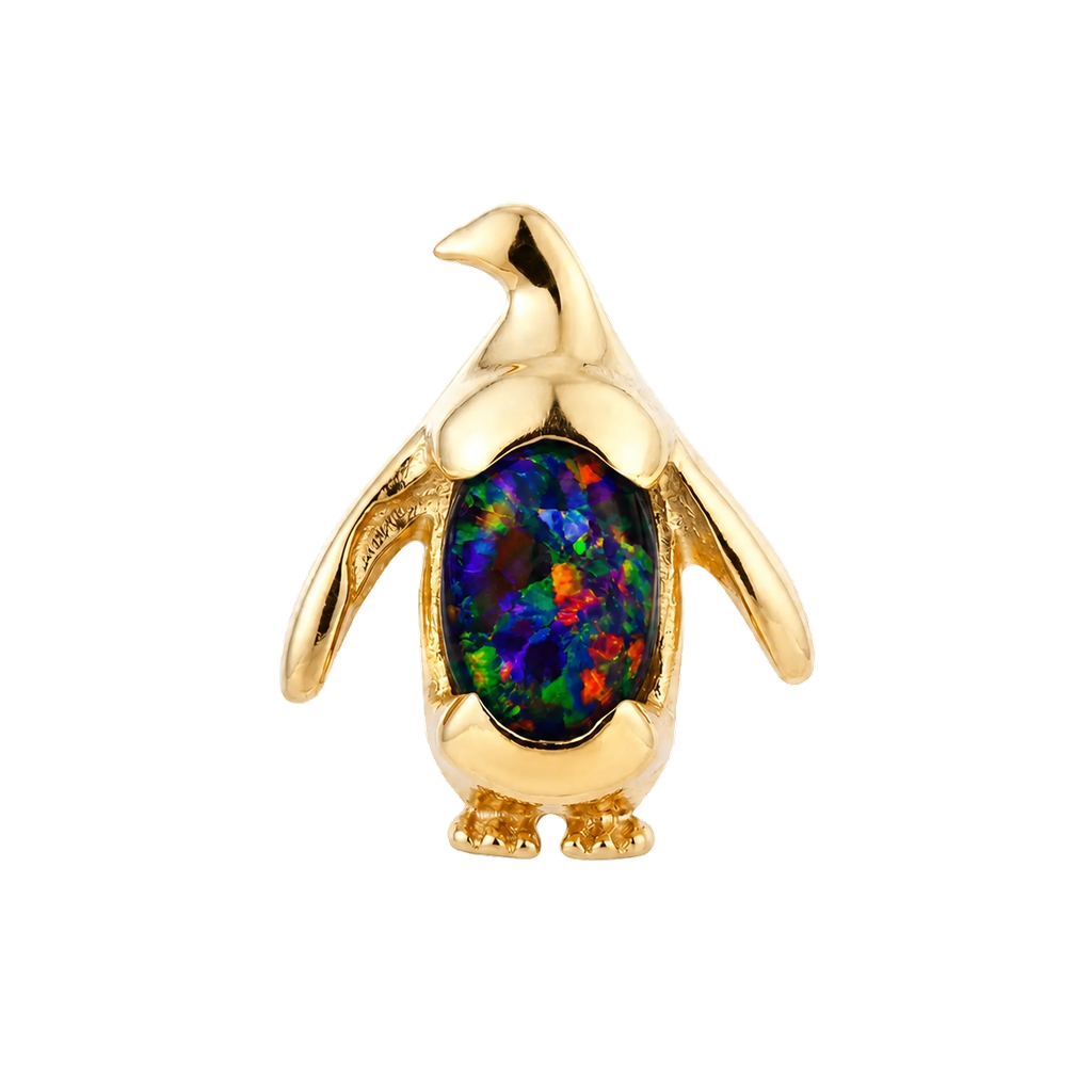 Penguin – 14K Gold Threadless/Threaded End - piercing-zone.com