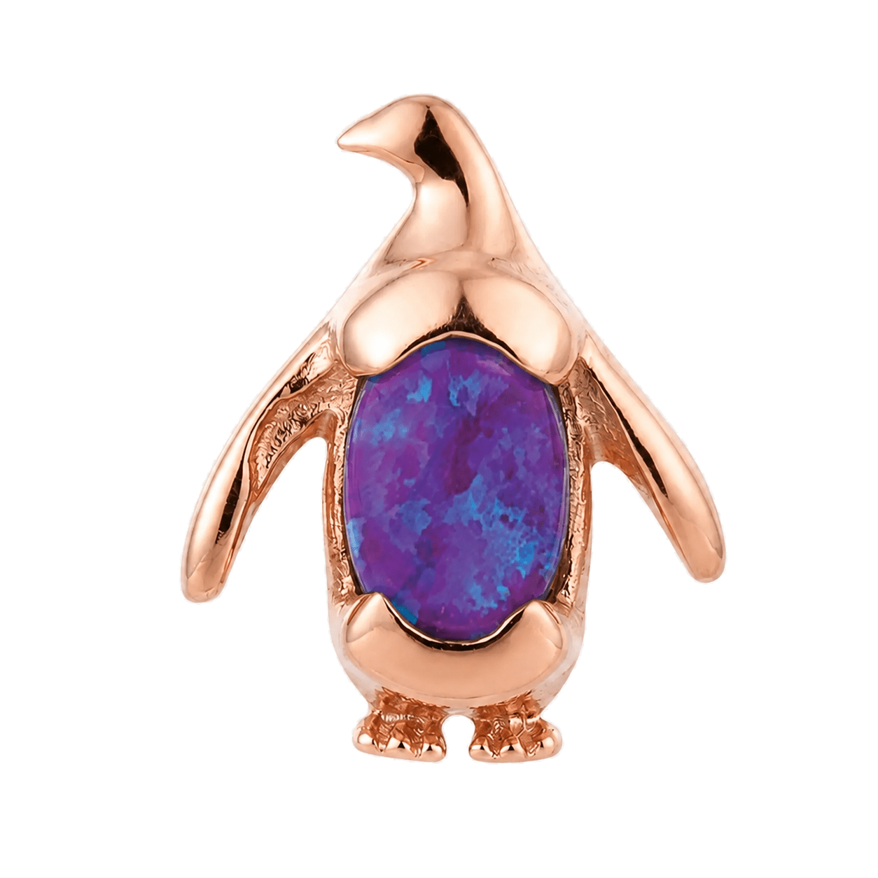 Penguin – 14K Gold Threadless/Threaded End - piercing-zone.com