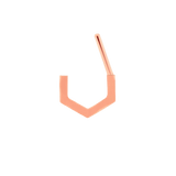 Pentagon Straight Clicker – 14K & 18K Gold - piercing - zone.com
