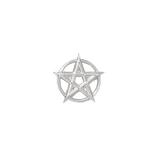 Pentagram Pin - 14K Gold Pentagram Threadless End - piercing - zone.com