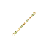 Peridot & Citrine Chain – 18K Gold Gemstone Piercing Chain - piercing - zone.com