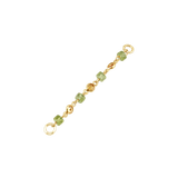 Peridot & Citrine Chain – 18K Gold Gemstone Piercing Chain - piercing-zone.com