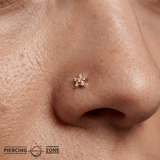 Phosphoros - 18K Gold Gem Threadless/Threaded End - piercing-zone.com