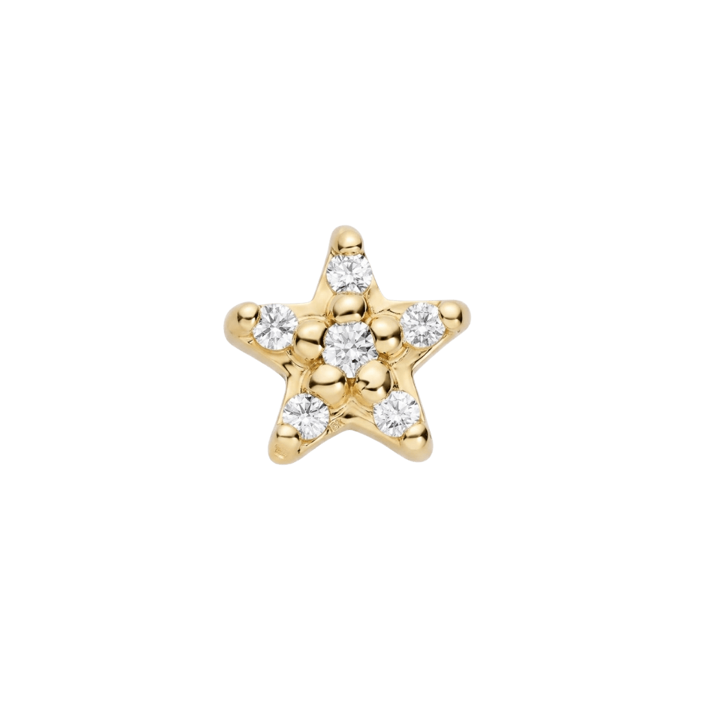 Phosphoros - 18K Gold Gem Threadless/Threaded End - piercing-zone.com