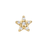 Phosphoros - 18K Gold Gem Threadless/Threaded End - piercing-zone.com