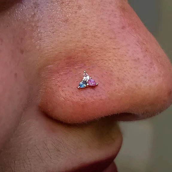 3 LITTLE PEARS - TRANS AWARENESS - THREADLESS END piercing-zone.com