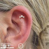 HALSTON CZ + CHAIN - THREADLESS END piercing-zone.com