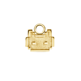 Pixel Cat – 14K & 18K Gold Charm - piercing - zone.com