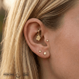 Pixel Chocolate – 14K & 18K Gold Charm - piercing - zone.com