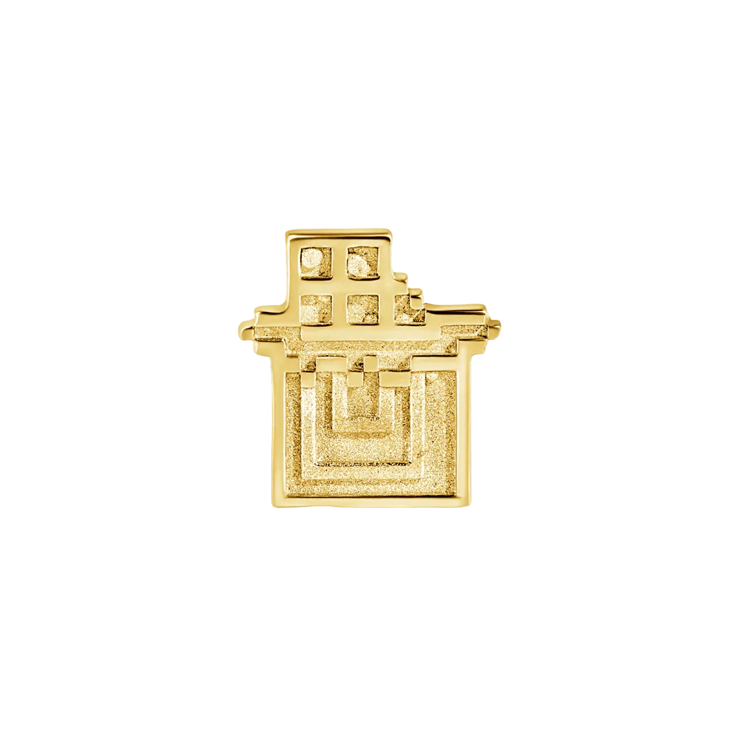 Pixel Chocolate – 14K Gold Threadless/Threaded End - piercing - zone.com