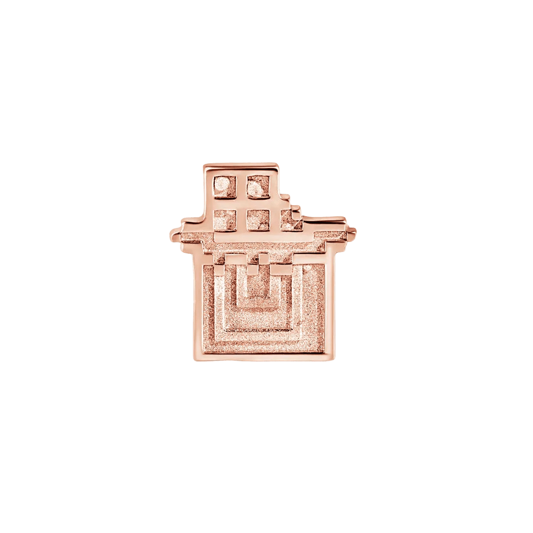 Pixel Chocolate – 14K Gold Threadless/Threaded End - piercing - zone.com