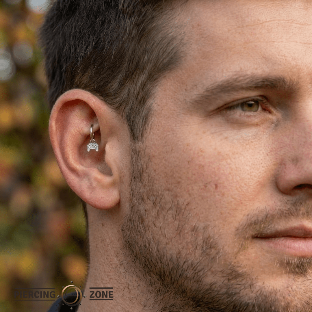 Pixel Controller – 14K & 18K Gold Charm - piercing - zone.com