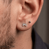 Pixel Controller – 14K Gold Threadless/Threaded End - piercing - zone.com