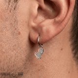 Pixel Dinosaur Charm – 14K & 18K Gold Charm - piercing - zone.com