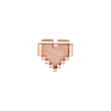 Pixel Heart – 14K Gold Threadless/Threaded End - piercing - zone.com