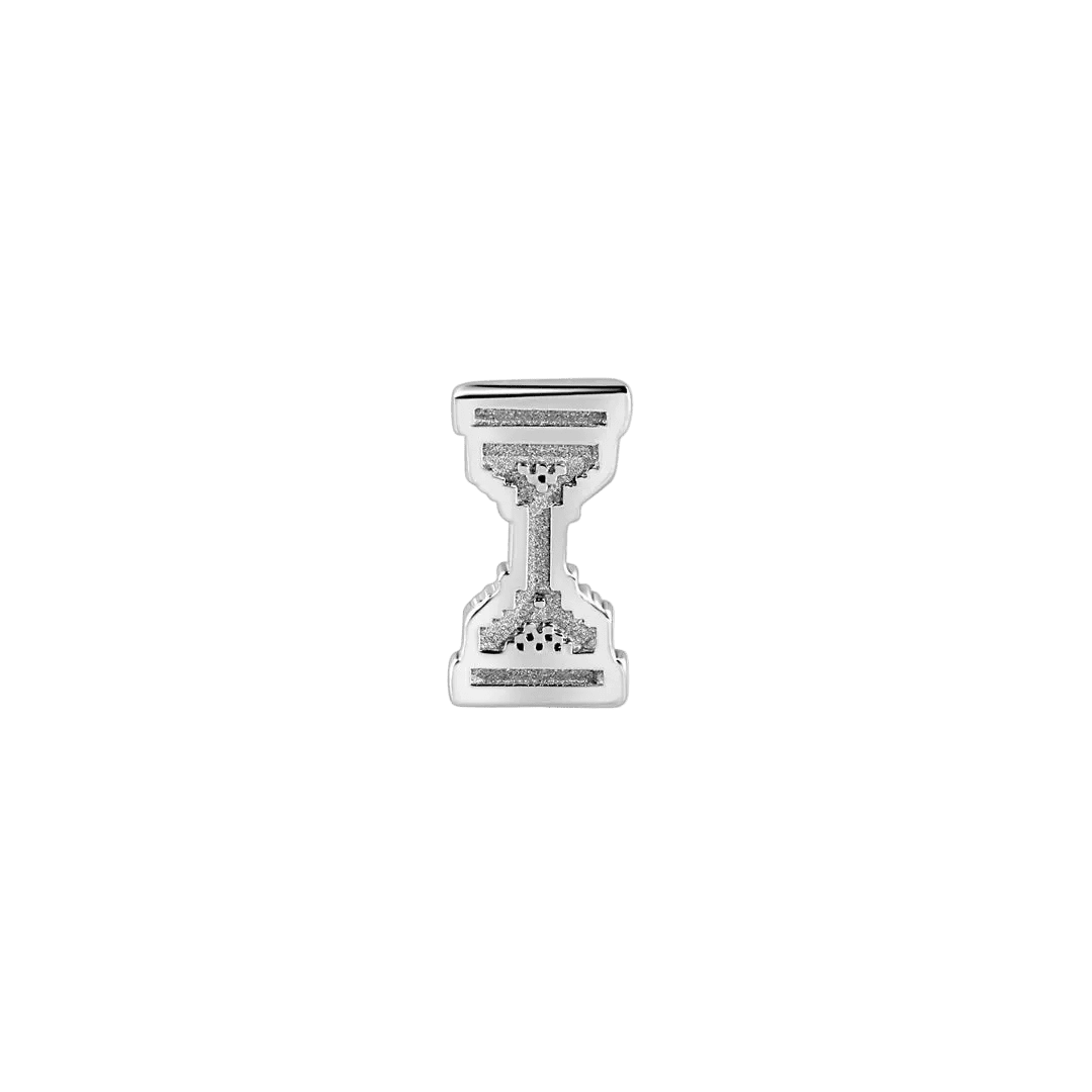 Pixel Hourglass – 14K Gold Threadless/Threaded End - piercing - zone.com