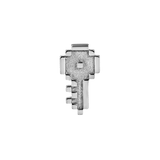 Pixel Key – 14K Gold Threadless/Threaded End - piercing - zone.com