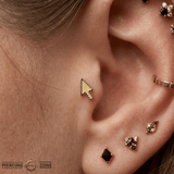 Pixel Mouse Cursor – 14K Gold Threadless/Threaded End - piercing - zone.com
