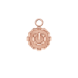 Pixel Power Button – 14K & 18K Gold Charm - piercing - zone.com