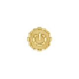 Pixel Power Button – 14K Gold Threadless/Threaded End - piercing - zone.com