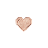 Pixel Shining Heart – 14K Gold Threadless/Threaded End - piercing - zone.com