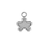 Pixel Star Charm - 14K/18K Gold Charm - piercing - zone.com