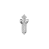 Pixel Sword – 14K Gold Threadless/Threaded End - piercing - zone.com
