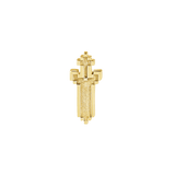 Pixel Sword – 14K Gold Threadless/Threaded End - piercing - zone.com