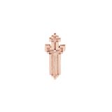 Pixel Sword – 14K Gold Threadless/Threaded End - piercing - zone.com