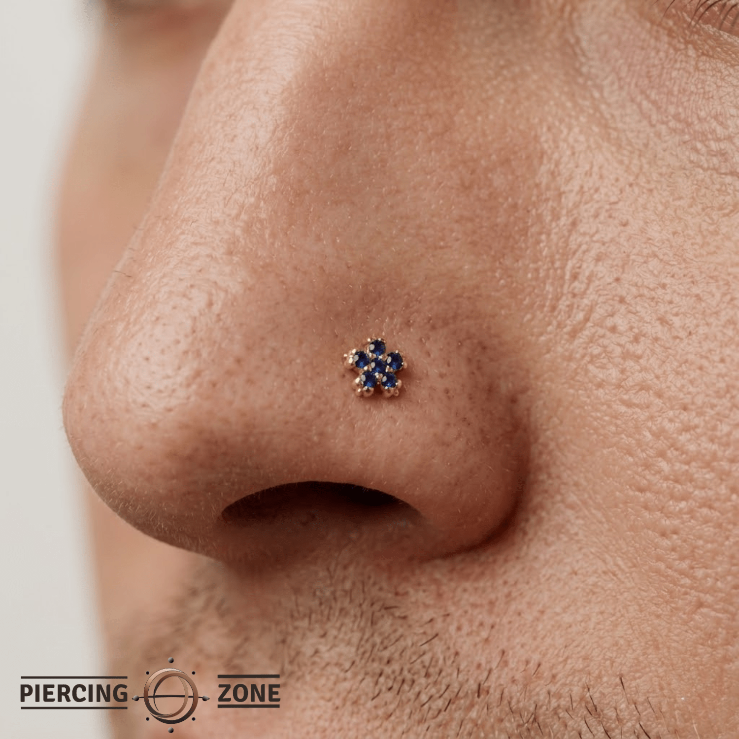 Pixie – Birthstone Floral End – 14K Gold Threadless Jewelry - piercing - zone.com