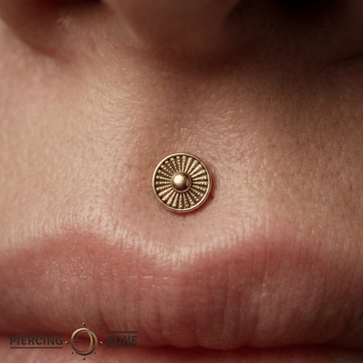 Plasma - 14K Gold Antiqued Threadless/Threaded End - piercing - zone.com