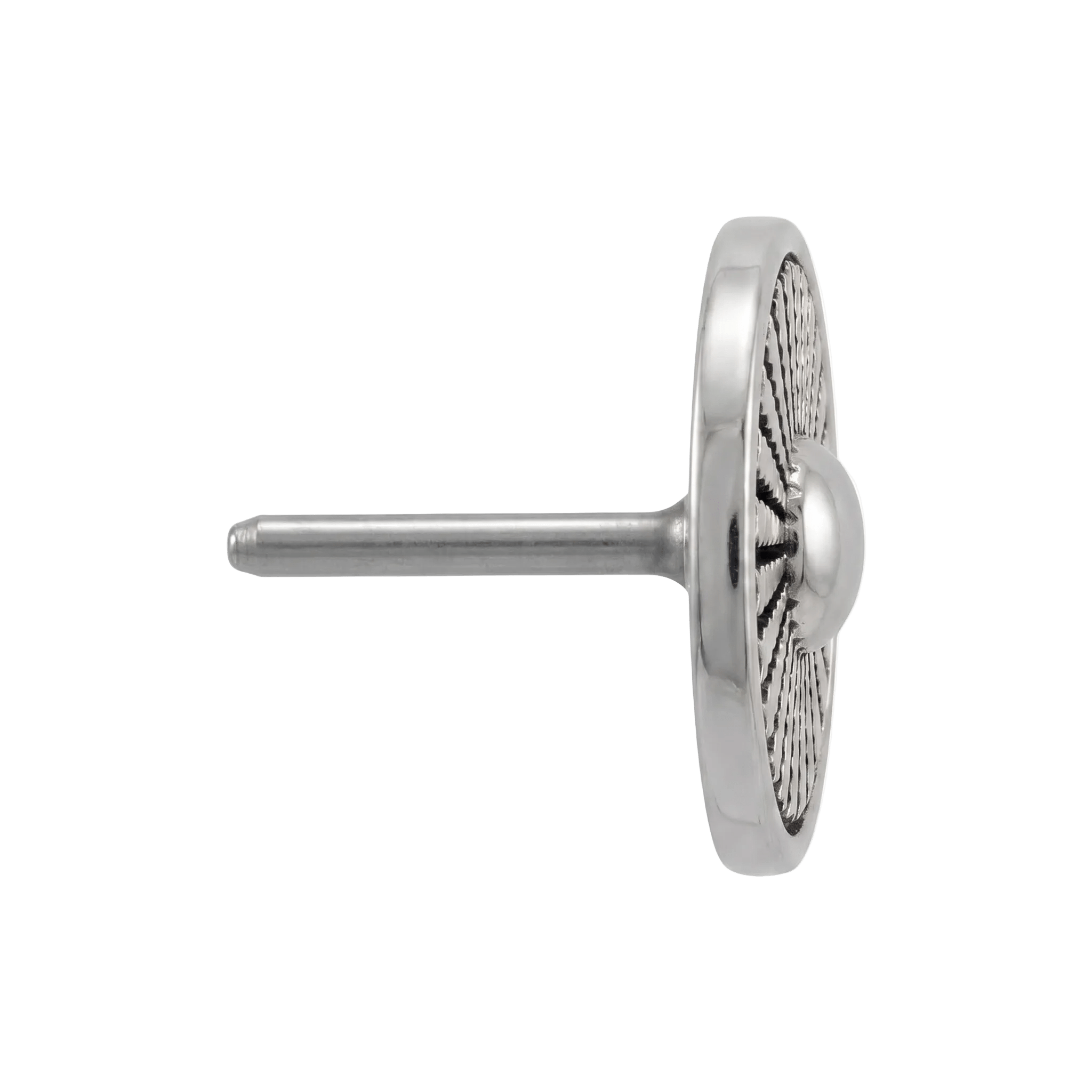 Plasma - 14K Gold Antiqued Threadless/Threaded End - piercing - zone.com