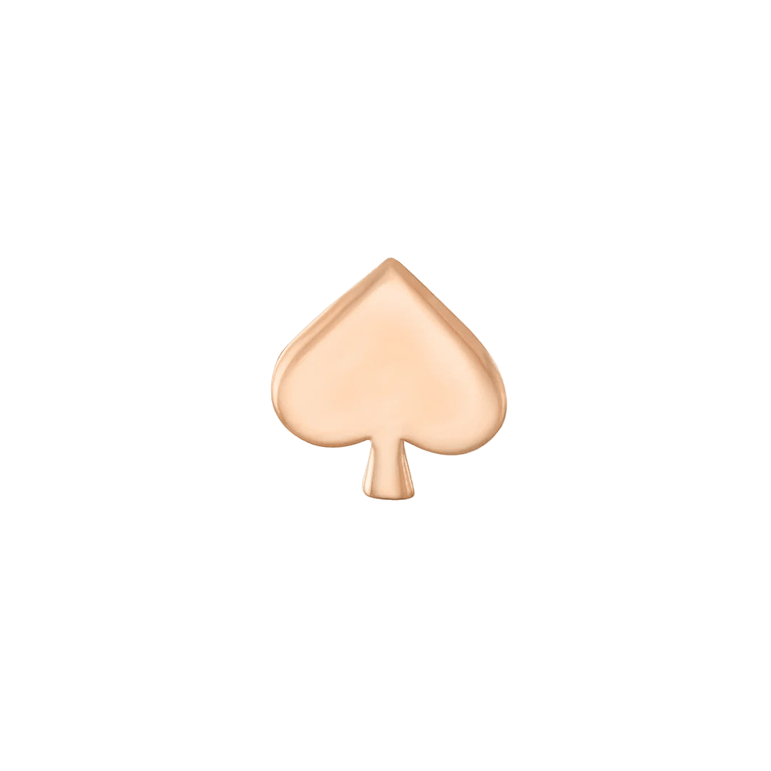 Playing Cards – 14K Gold Threadless End - piercing - zone.com