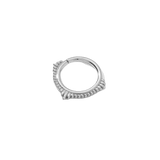 Plume Continuous Ring - 14K Gold Seamless Ring - piercing - zone.com