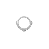 Plume Continuous Ring - 14K Gold Seamless Ring - piercing - zone.com